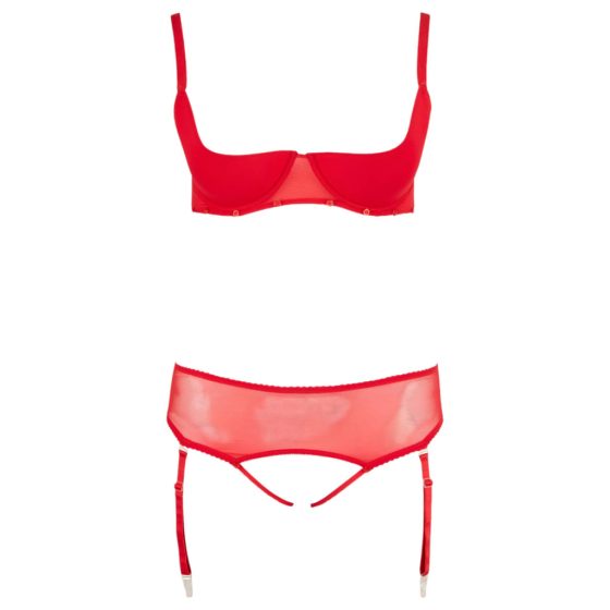 Cottelli Plus Size - Red Versatile Lingerie Set