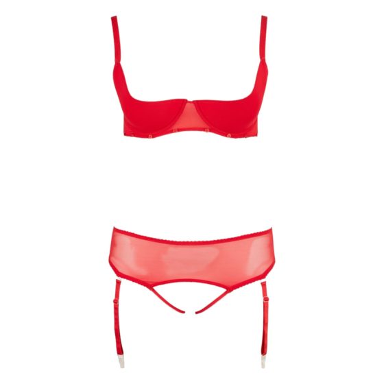 Cottelli Plus Size - Red Versatile Lingerie Set