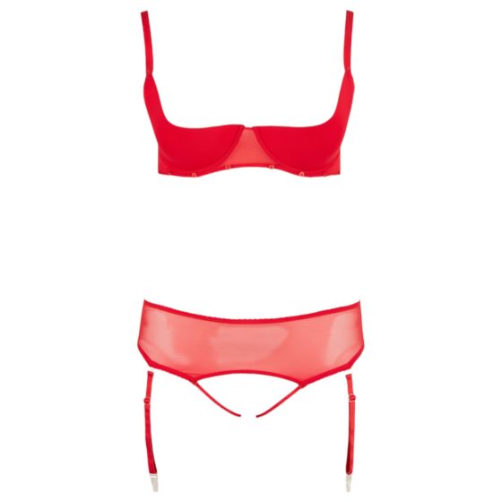 Cottelli Plus Size - Red Versatile Lingerie Set