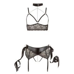 Cottelli Bondage - Lace Lingerie Set (5-Piece)