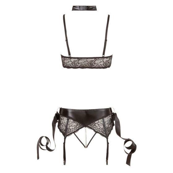 Cottelli Bondage - Lace Lingerie Set (5-Piece)