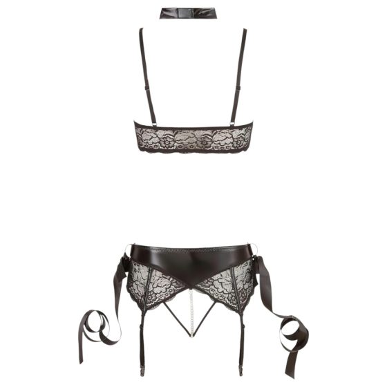 Cottelli Bondage - Lace Lingerie Set (5-Piece)