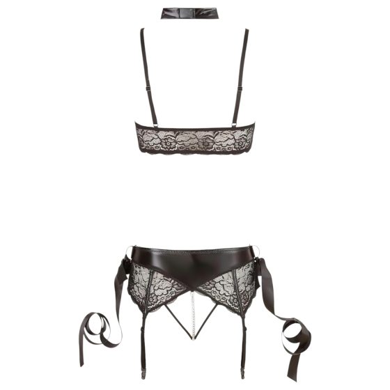 Cottelli Bondage - Lace Lingerie Set (5-Piece)