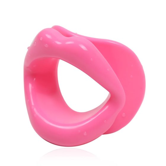 Ida Leather - Open Mouth Gag (Pink)