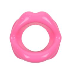 Ida Leather - open mouth gag (pink)