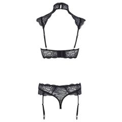 Cottelli - Collar Lace Bra Set (Black)