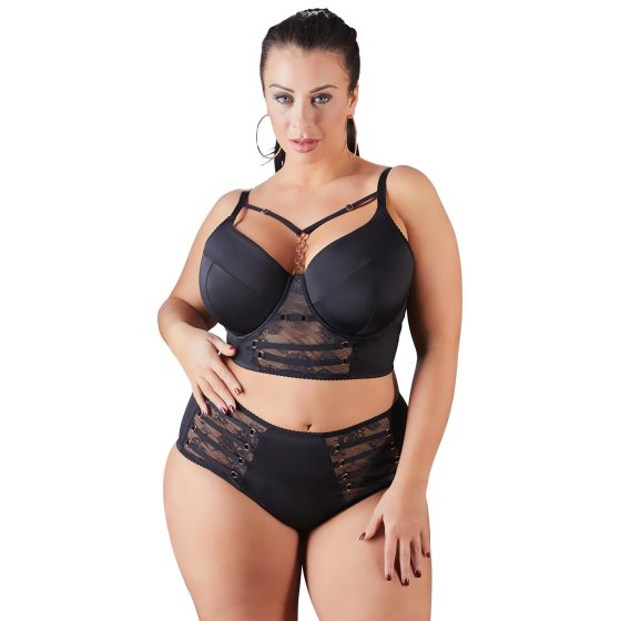 Cottelli Plus Size - Strap Lace Bra (Black)