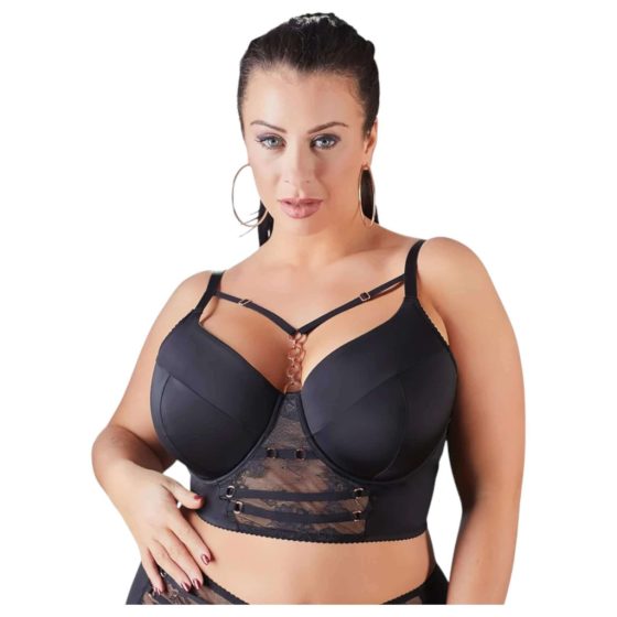 Cottelli Plus Size - Strap Lace Bra (Black)