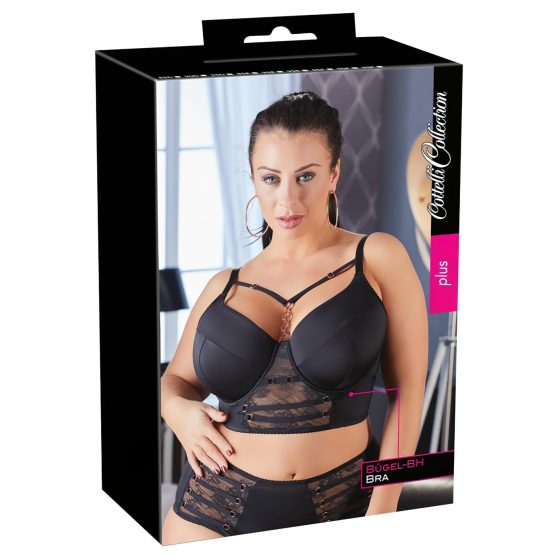 Cottelli Plus Size - Strap Lace Bra (Black)