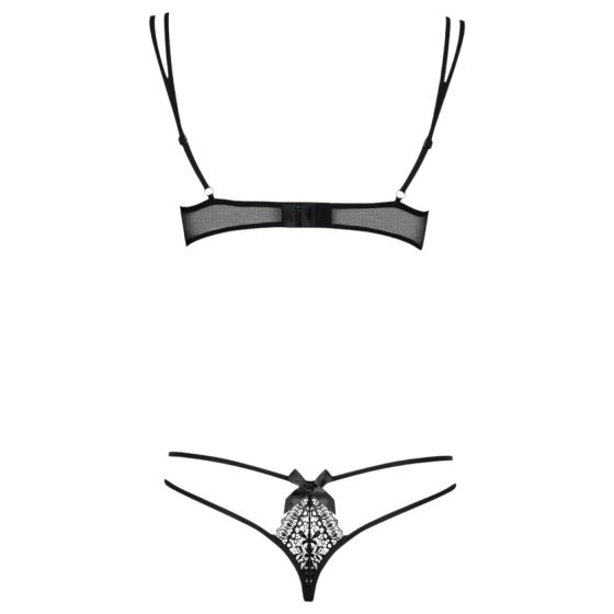 Obsessive Intensa - Double Strap Bra Set (Black)