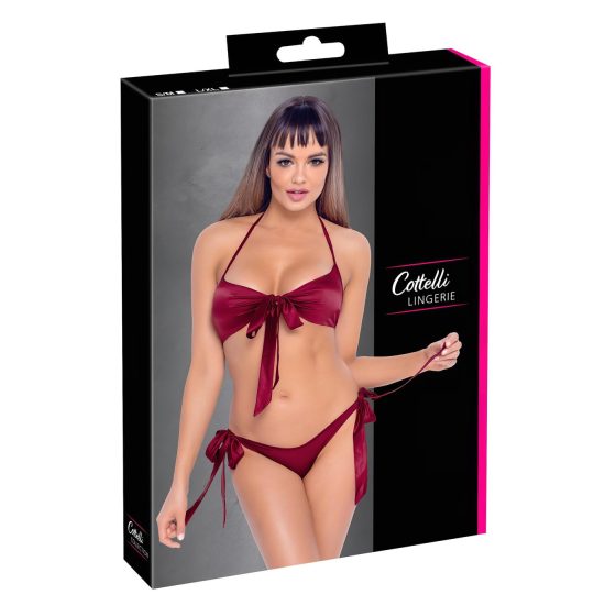 Cottelli - bikini-style bra set (red)