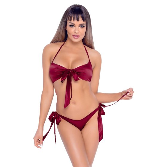 Cottelli - bikini-style bra set (red)