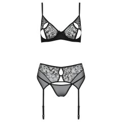 Black Lace Bra Set - Passion Eco Primula