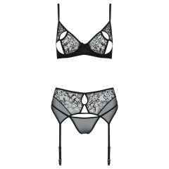 Black Lace Bra Set - Passion Eco Primula