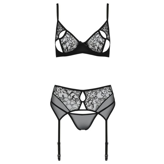 Black Lace Bra Set - Passion Eco Primula