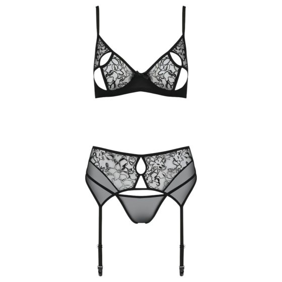 Black Lace Bra Set - Passion Eco Primula