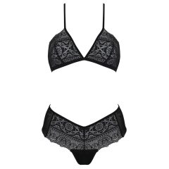 Kerria Lace Bikini Set (Black)