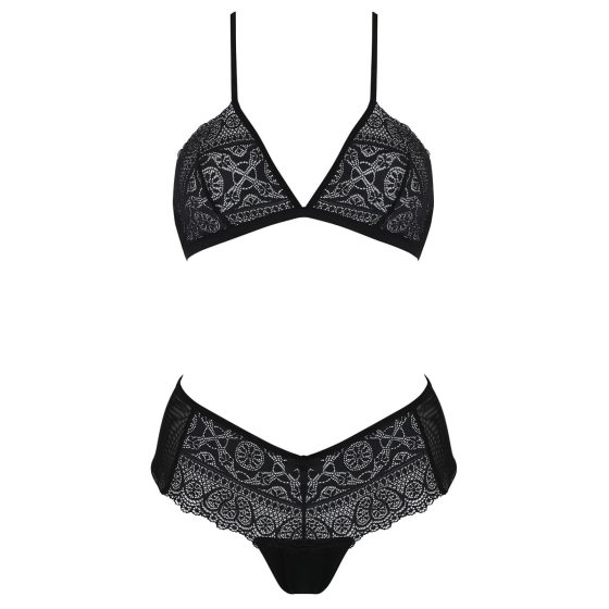 Kerria Lace Bikini Set (Black)