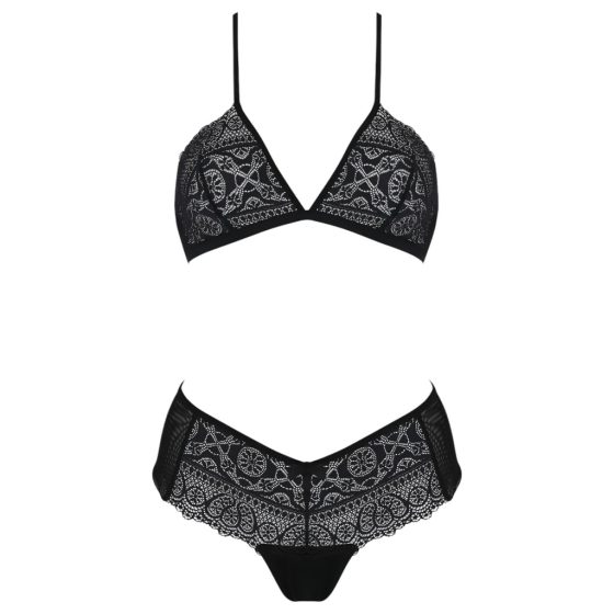 Kerria Lace Bikini Set (Black)