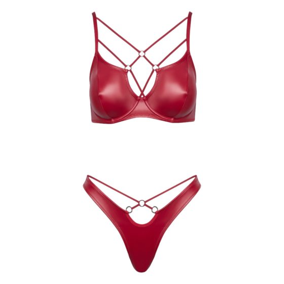 Cottelli Party - bright effect bra set (red)