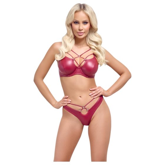 Cottelli Party - Shiny Red Bra Set