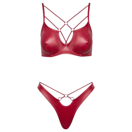 Cottelli Party - Shiny Bra Set (Red)