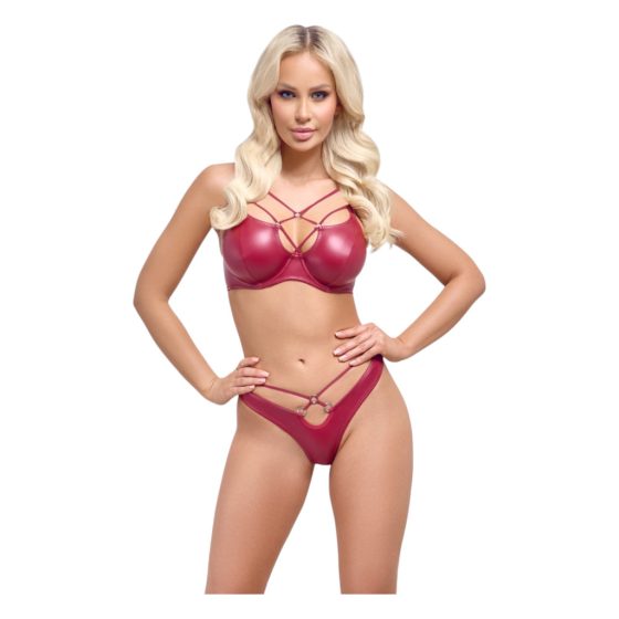 Cottelli Party - bright effect bra set (red)