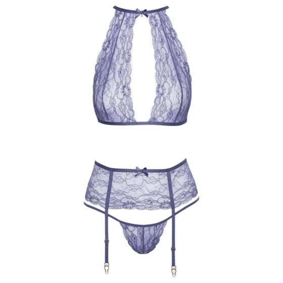 Kissable - Lace Lingerie Set (Purple)