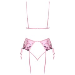 Kissable - Rose Embroidered Lingerie Set (Pink)