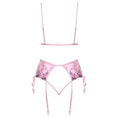 Kissable - Rose Embroidered Lingerie Set (Pink)