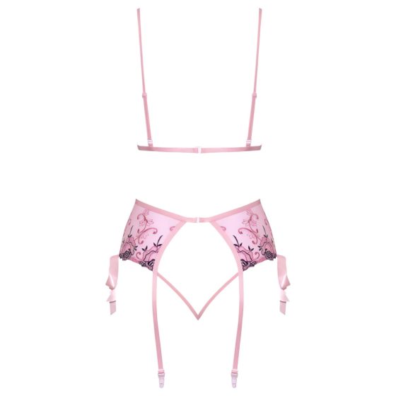 Kissable - Rose Embroidered Lingerie Set (Pink)