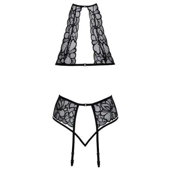 Kissable - Lace Bra Set with Choker (Black)