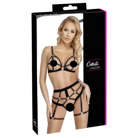 Cottelli - Two-Piece Body Harness Set (Black)