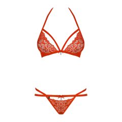 Obsessive 838 Lace Bra Set (Red)