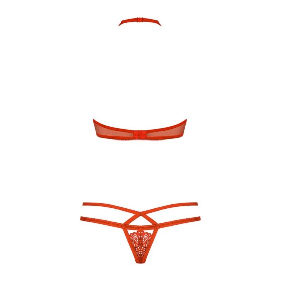 Obsessive 838 Lace Bra Set (Red)