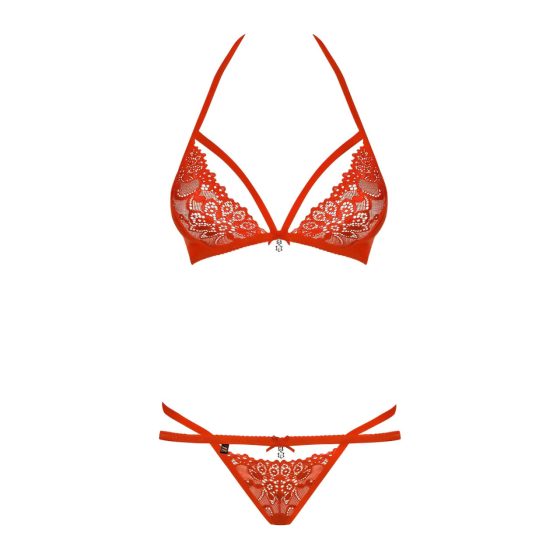 Obsessive 838 Lace Bra Set (Red)