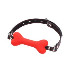 Ida Leather - Bone-Shaped Red Gag