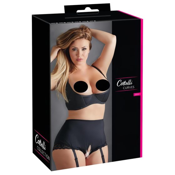 Cottelli Plus Size - Push-Up Underwire Bra (Black)