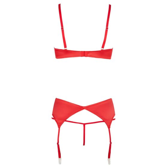 Cottelli - Heart Open Bust Set (Red)