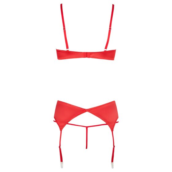 Cottelli - Heart Open Bust Set (Red)