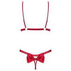 Obsessive Rubinesa - piquant lingerie set (red)