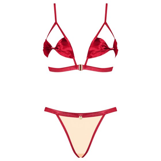 Obsessive Rubinesa - piquant lingerie set (red)