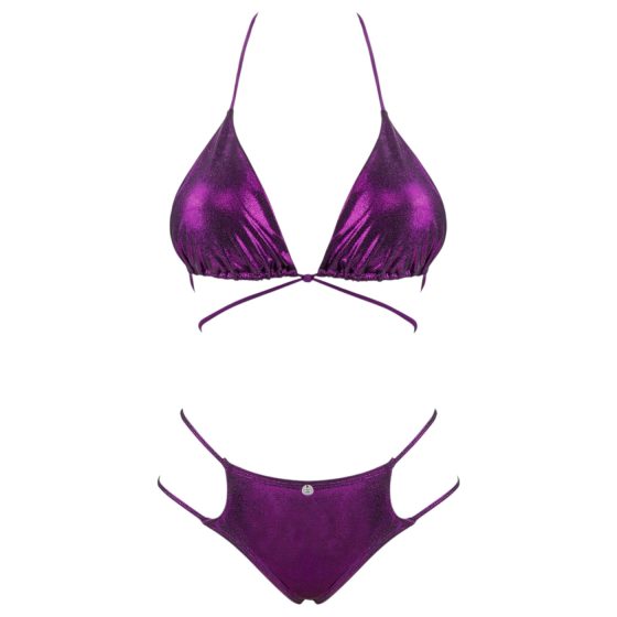 Obsessive Balitta - Shiny Halter Neck Bikini (Purple)