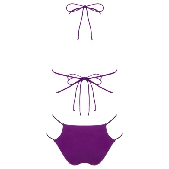 Obsessive Balitta - Shiny Halter Neck Bikini (Purple)