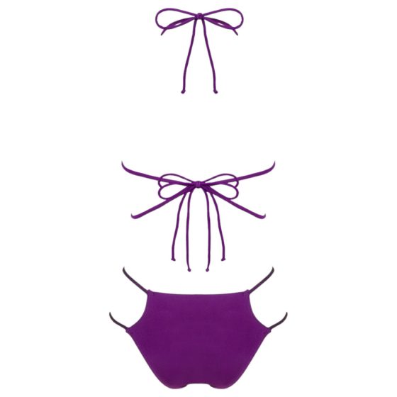 Obsessive Balitta - Shiny Halter Neck Bikini (Purple)