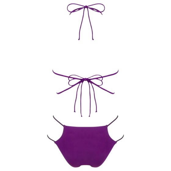 Obsessive Balitta - Shiny Halter Neck Bikini (Purple)