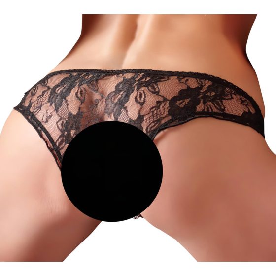 Cottelli - Open Hip Panties (Black)