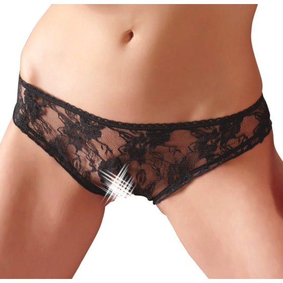 Cottelli - Open Hip Panties (Black)