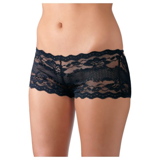 Cottelli - Chic lace French panties (black)