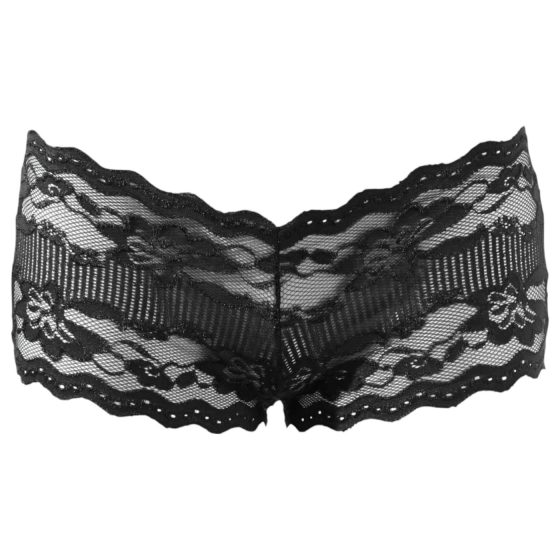 Cottelli - Spicy Lace French Panties (Black)